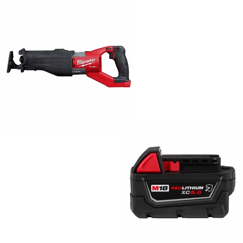 Milwaukee M18 FUEL Super SAWZALL W/ 48-11-1850R M18 XC5.0 Battery