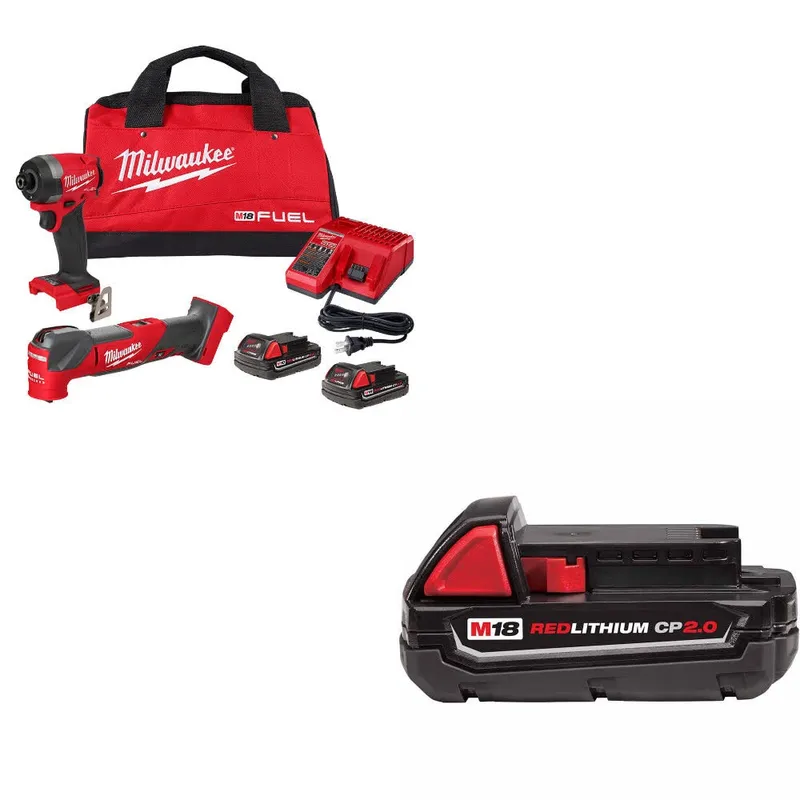 Milwaukee M18 FUEL 2-Tool Combo Kit W/ 48-11-1820 M18 2.0 Battery Pack