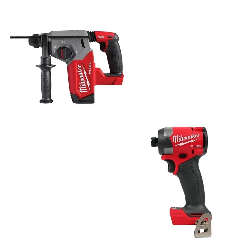 Milwaukee M18 FUEL 1" SDS Plus Rotary Hammer W/ FREE 2953-20 1/4" Hex Impact Driver
