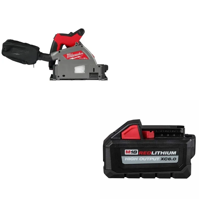 Milwaukee M18 FUEL 6-1/2" Plunge Track Saw W/ FREE 48-11-1865 M18 Battery
