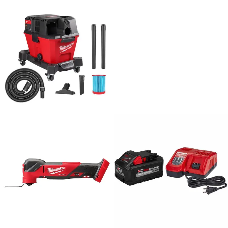 Milwaukee M18 FUEL Vacuum W/ 2836-20 M18 Multi-Tool & FREE Starter Kit