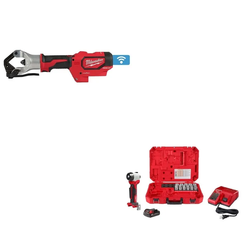 Milwaukee M18 Force Logic 750 MCM Dieless Crimper W/ FREE 2935CU-21S Cable Stripper