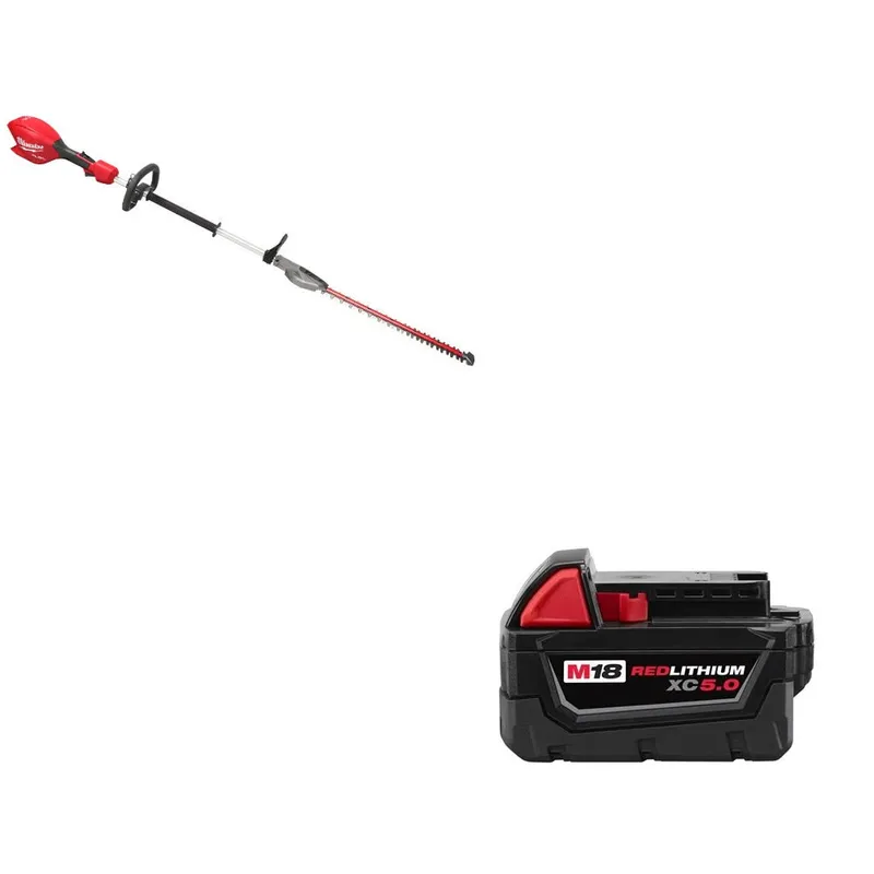Milwaukee Hedge Trimmer Kit W/ FREE 48-11-1850 Battery Pack