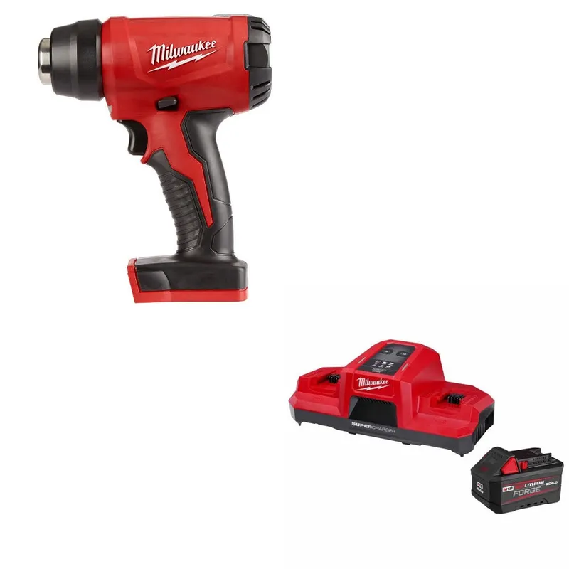 Milwaukee M18 Heat Gun, Bare Tool W/ 48-59-1861 M18 18V Starter Kit