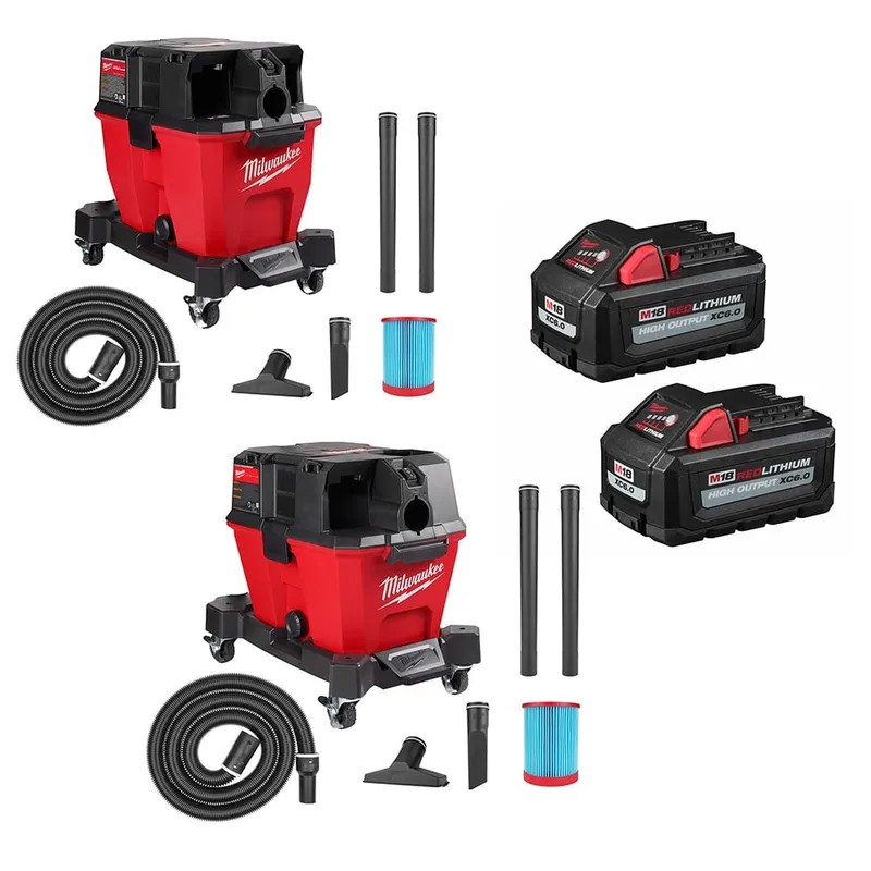 Milwaukee M18 FUEL Vacuum W/ 0920-20 M18 Vacuum & FREE Battery-2Pk