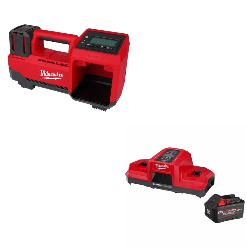 Milwaukee M18 Tire Inflator, Bare W/ 48-59-1861 M18 18V Starter Kit