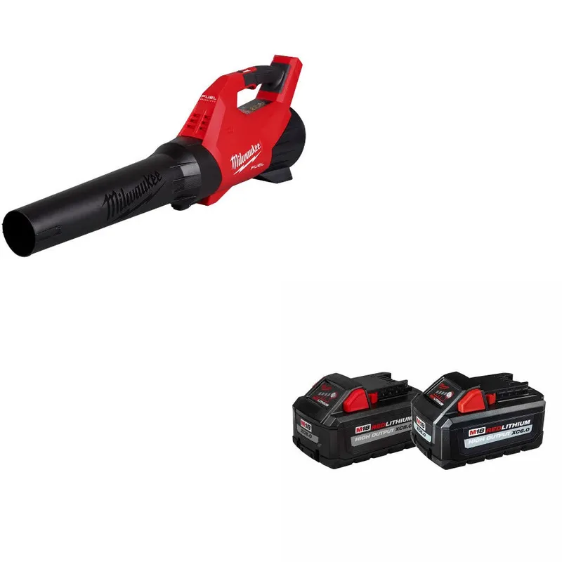Milwaukee M18 FUEL Blower, Bare Tool W/ 48-11-1868 M18 18V Battery, 2Pk