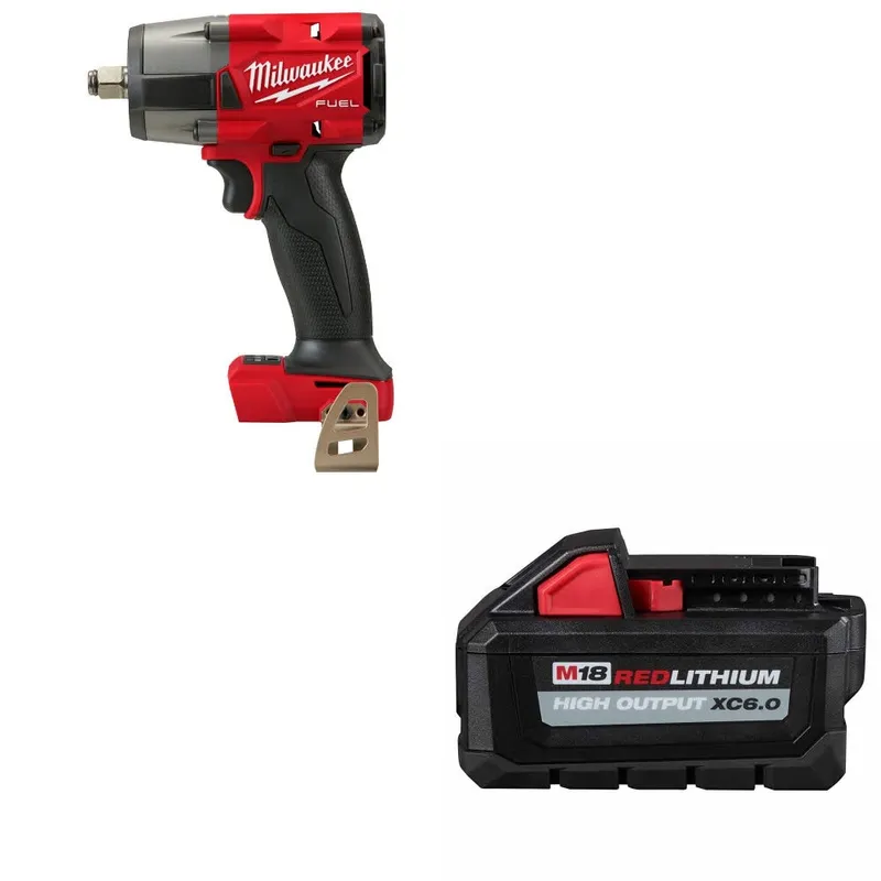Milwaukee M18 FUEL 1/2" Impact Wrench W/ 48-11-1865 M18 Battery Pack