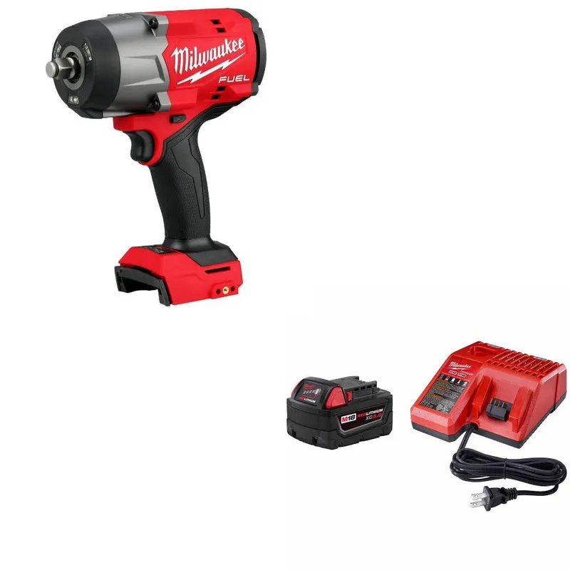 Milwaukee M18 FUEL 1/2" Impact Wrench W/ 48-59-1850 M18 Starter Kit
