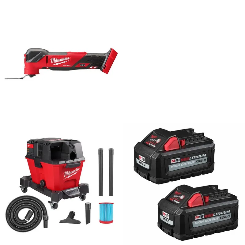 Milwaukee M18 FUEL Multi-Tool W/ 0910-20 M18 Vacuum& FREE Battery-2Pk