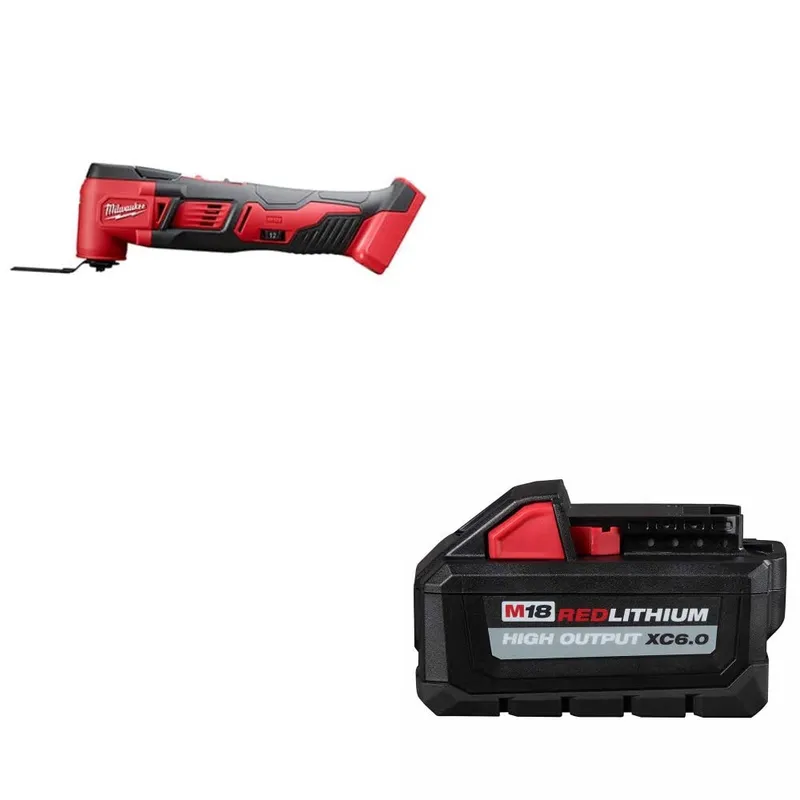 Milwaukee M18 Multi-Tool, Bare W/ 48-11-1865 M18 XC6.0 Battery Pack