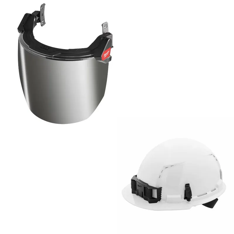 Milwaukee Full Face Shield Kit W/ FREE 48-73-1200 Hard Hat