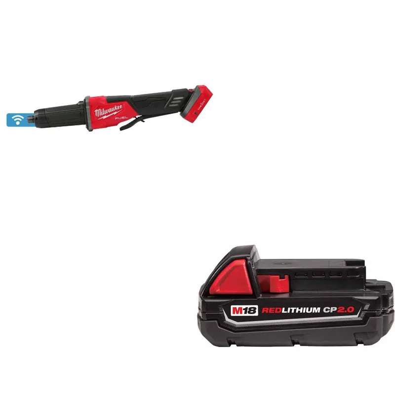 Milwaukee M18 FUEL Die Grinder W/ 48-11-1820 M18 2.0 Battery Pack