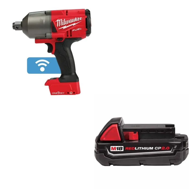 Milwaukee M18 FUEL Impact Wrench 3/4" W/ 48-11-1820 M18 2.0 Battery Pack