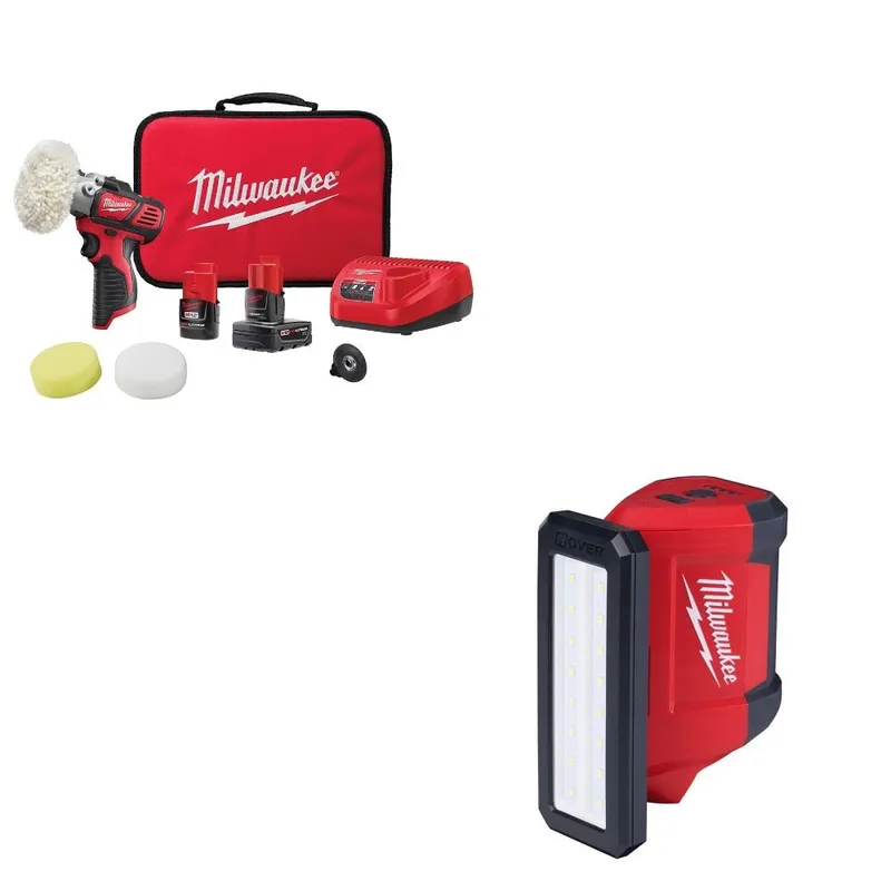 Milwaukee Polisher/Sander Kit W/ FREE 2367-20 Flood Light