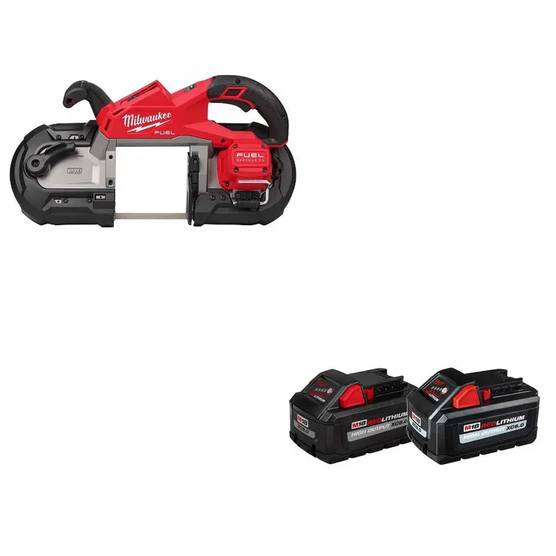 Milwaukee M18 FUEL Band Saw W/ 48-11-1868 M18 18V 8Ah/6Ah Battery, 2Pk