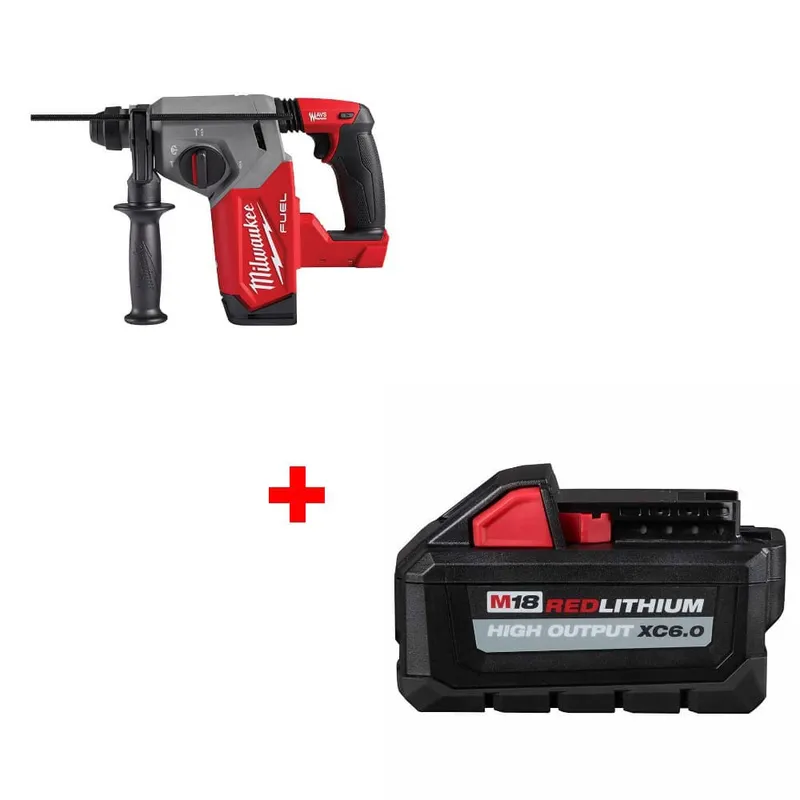 Milwaukee M18 FUEL 1" Rotary Hammer w/ FREE 48-11-1865 M18 Battery Pack