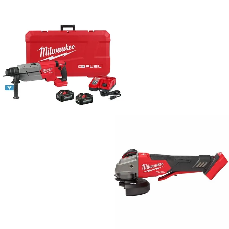 Milwaukee M18 FUEL Rotary Hammer Kit W/ FREE 2888-20 M18 FUEL Grinder