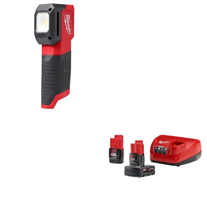 Milwaukee M12 Match Light W/ 48-59-2424 M12 4.0 Ah/2.0 Ah Starter Kit