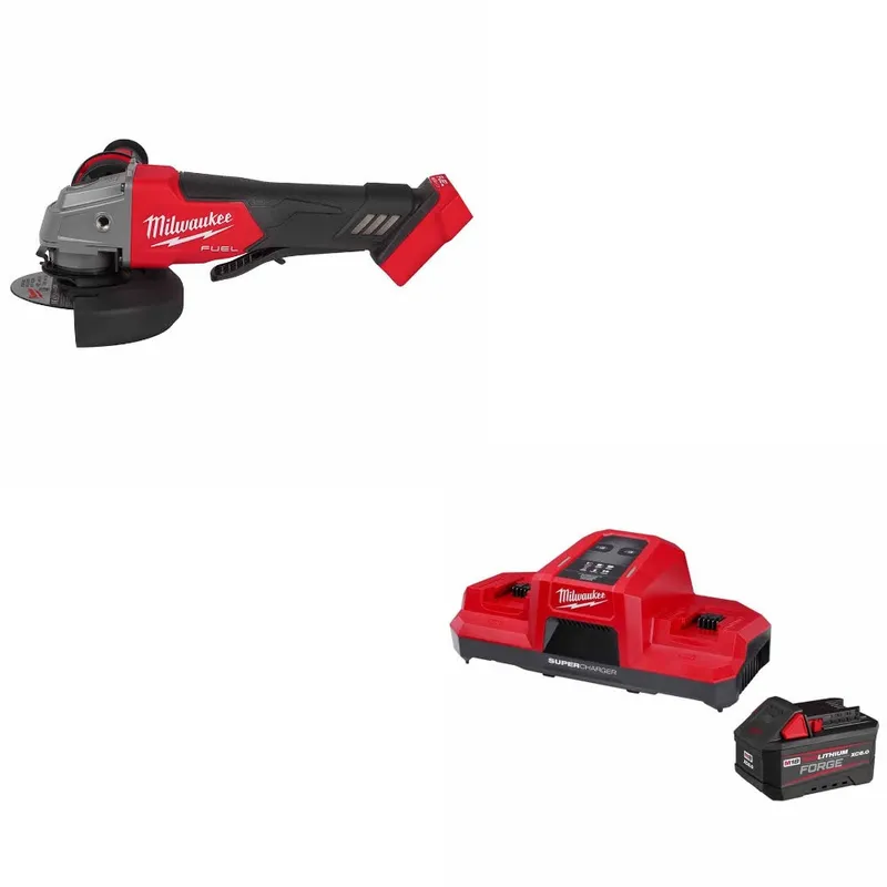 Milwaukee M18 FUEL 4-1/2"/5" Grinder W/ 48-59-1861 M18 18V Starter Kit
