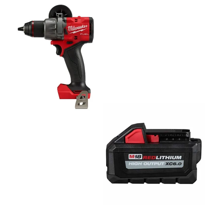 Milwaukee M18 FUEL 1/2" Drill/Driver W/ 48-11-1865 M18 XC6 Battery Pack
