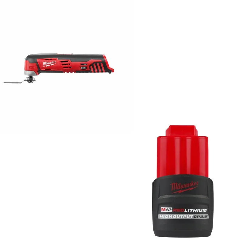 Milwaukee M12 Multi-Tool, Bare W/ 48-11-2425 M12 CP2.5 Battery Pack