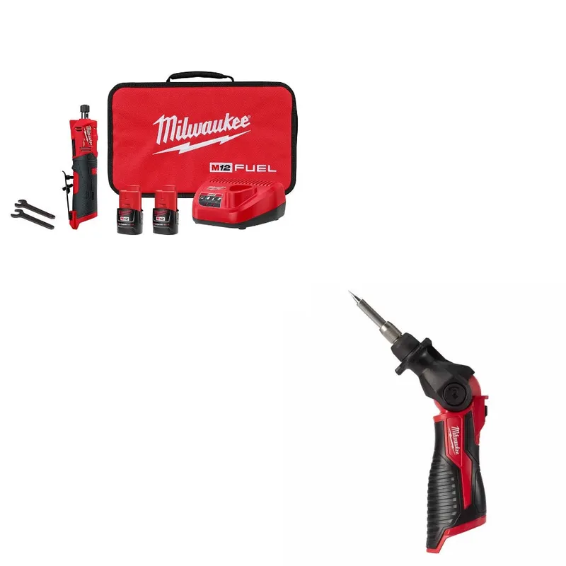Milwaukee Die Grinder Kit W/ FREE 2488-20 Soldering Iron