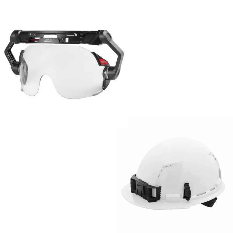 Milwaukee Eye Visor Kit W/ FREE White Vented Hard Hat
