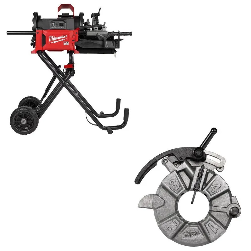 Milwaukee Pipe Threading Machine Kit W/ FREE NPT Die Head