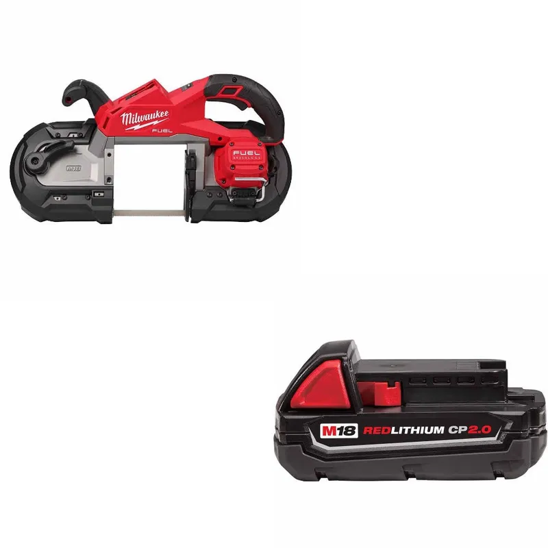 Milwaukee M18 FUEL Deep Cut Band Saw W/ 48-11-1820 M18 2.0 Battery Pack