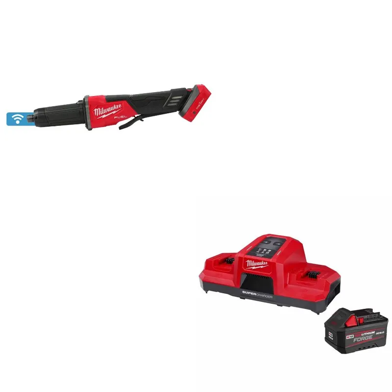 Milwaukee M18 FUEL Die Grinder W/ 48-59-1861 M18 18V Li-Ion Starter Kit