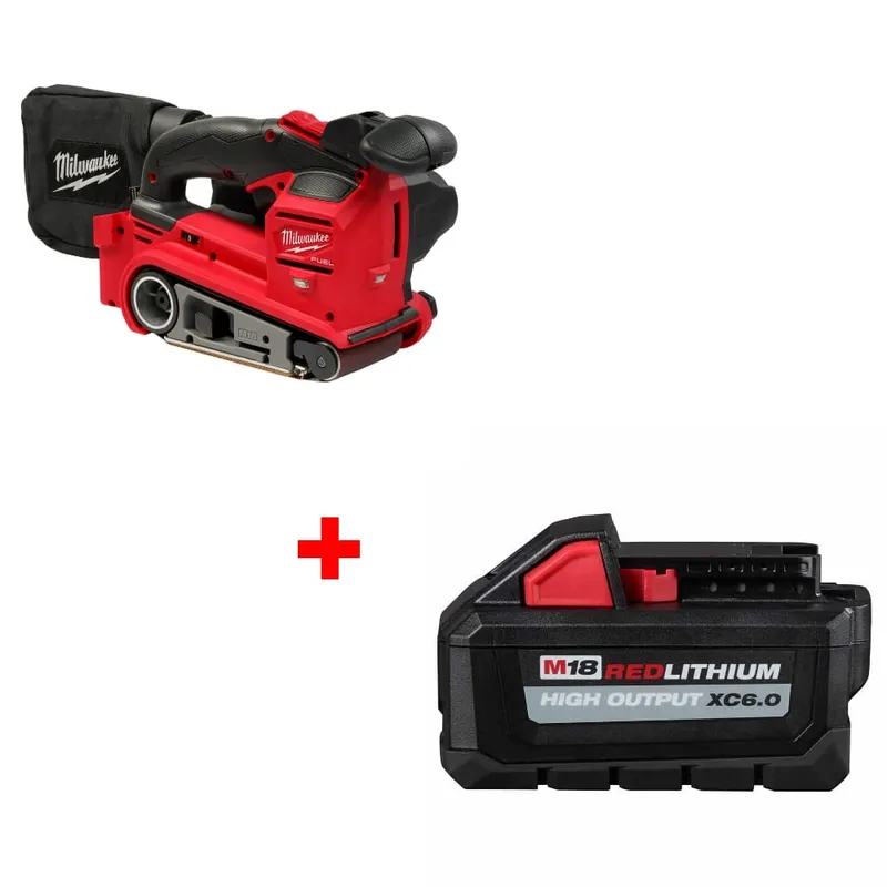 Milwaukee M18 FUEL Belt Sander w/ FREE 48-11-1865 M18 Battery Pack