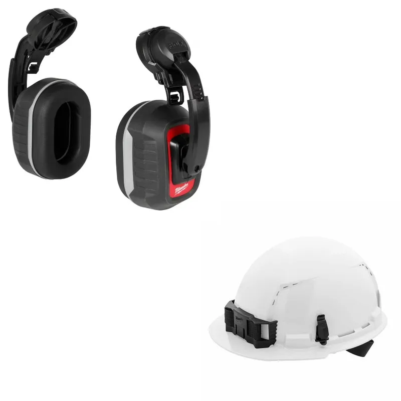 Milwaukee 26dB Earmuffs Kit W/ FREE 48-73-1200 Hard Hat