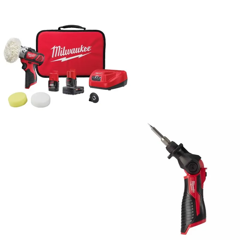 Milwaukee Polisher/Sander Kit W/ FREE 2488-20 Soldering Iron