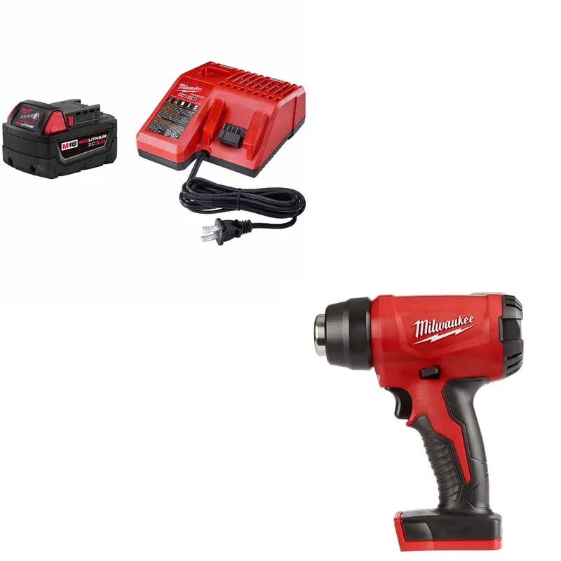 Milwaukee M18 XC5 Starter Kit W/ FREE 2688-20 M18 Heat Gun, Bare Tool