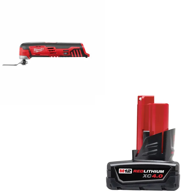 Milwaukee M12 Multi-Tool, Bare W/ 48-11-2440 M12 XC4.0 Battery Pack