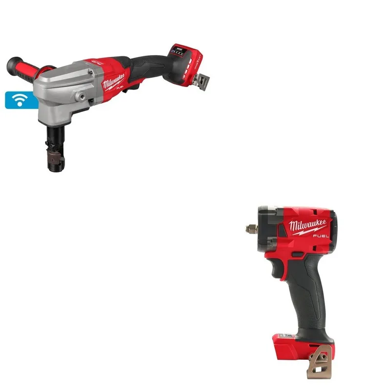 Milwaukee 10 Gauge Nibbler W/ FREE 2854-20 3/8" Compact Impact Wrench w/ Friction Ring