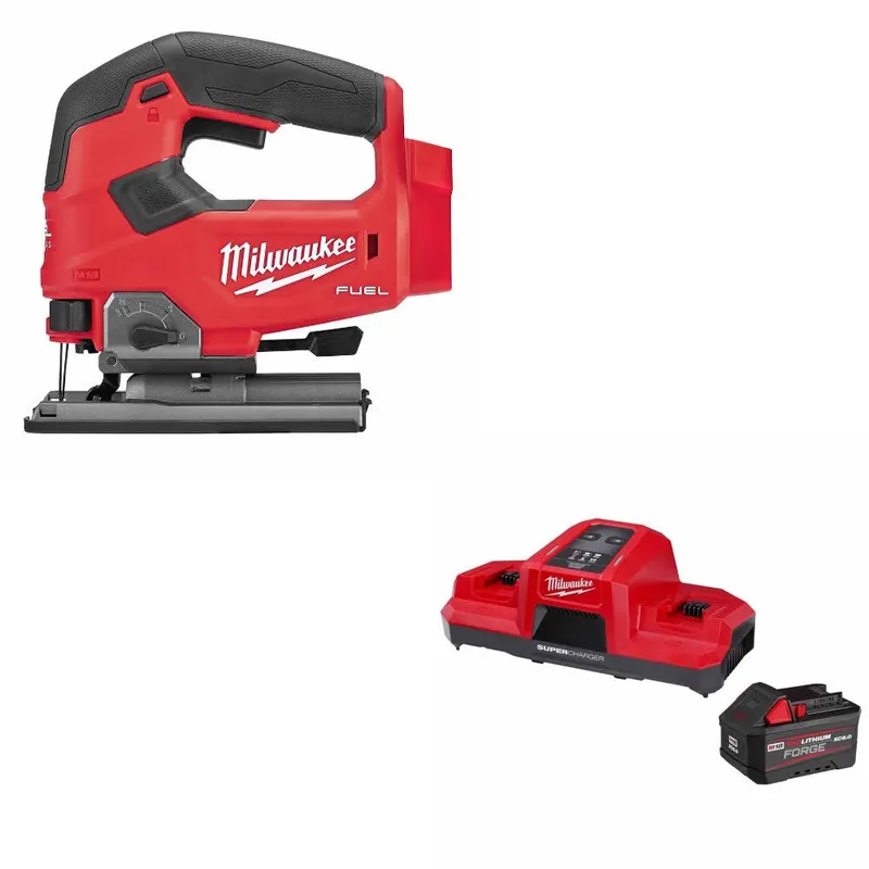 Milwaukee M18 FUEL Jig Saw, Bare Tool W/ 48-59-1861 M18 18V Starter Kit