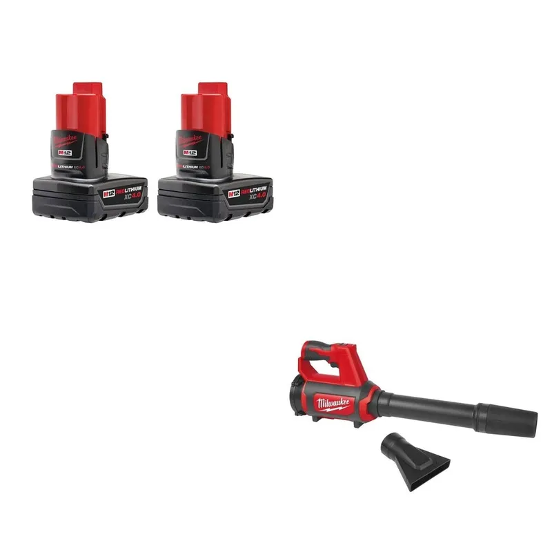 Milwaukee M12 Battery W/ FREE 0852-20 Spot Blower