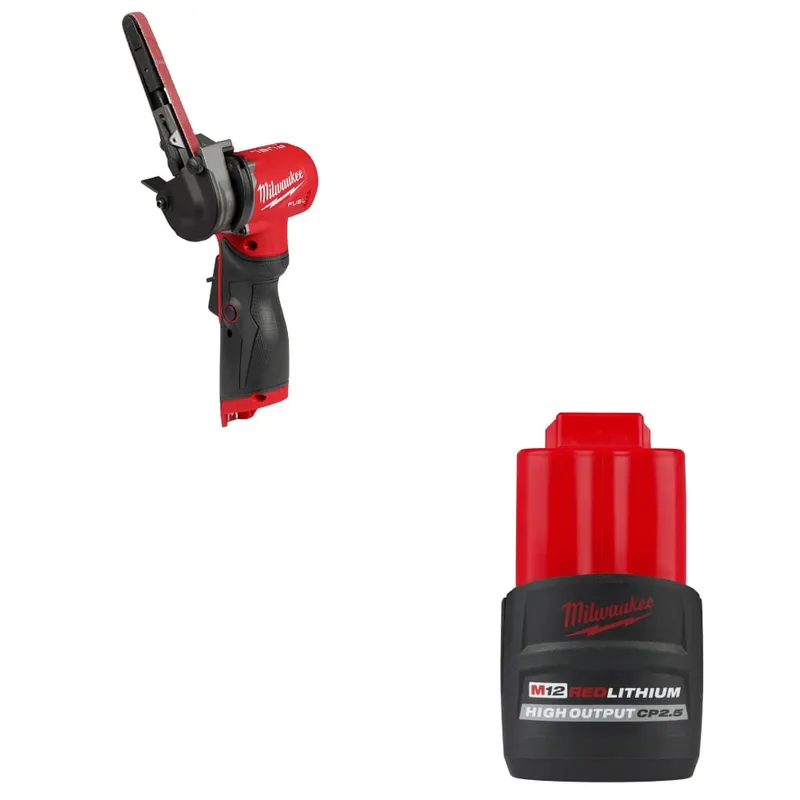 Milwaukee M12 FUEL Bandfile W/ FREE 48-11-2425 M12 CP2.5 Battery Pack