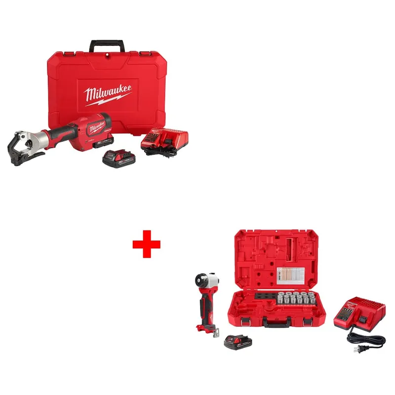 Milwaukee M18 Dieless Crimper w/ FREE 2935CU-21S M18 Cable Stripper Kit