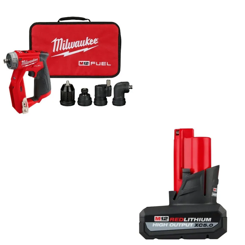 Milwaukee Installation Drill/Driver Kit W/ FREE XC5.0 Battery