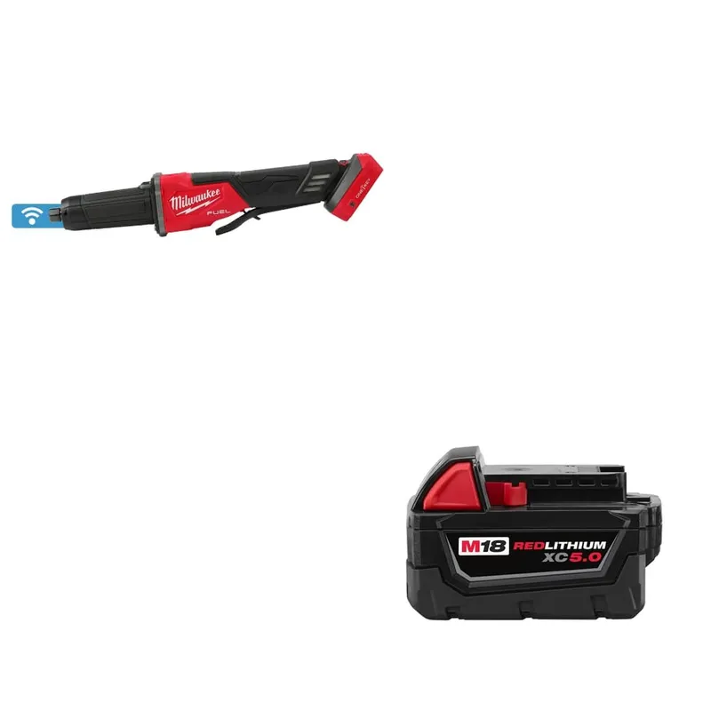 Milwaukee M18 FUEL Die Grinder W/ FREE 48-11-1850 M18 Battery Pack