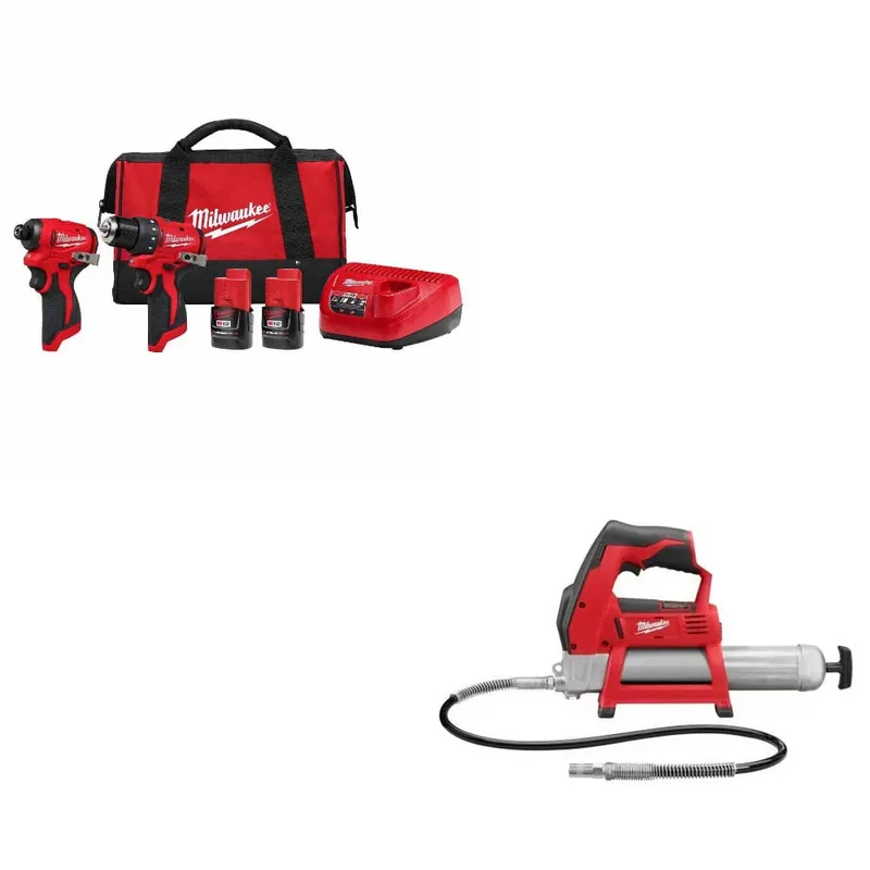 Milwaukee M12 Combo Kit W/ 2446-20 Grease Gun