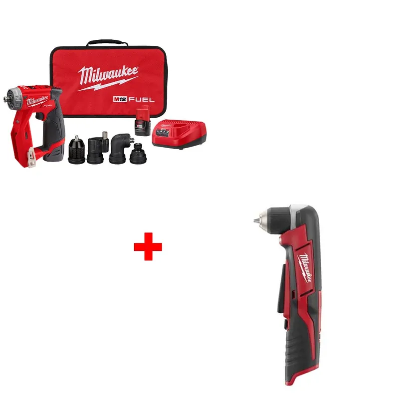 Milwaukee M12 Drill/Driver Kit w/ FREE 2415-20 3/8" Drill Driver, Bare