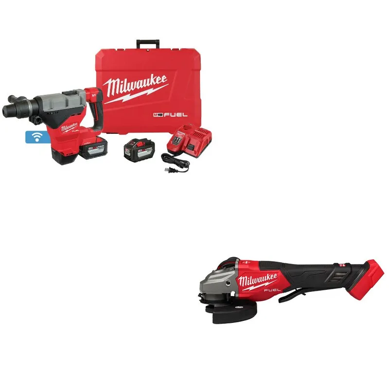 Milwaukee Rotary Hammer Kit W/ FREE 3670-20 Grinder