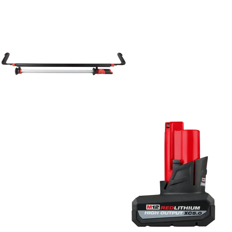 Milwaukee M12 Underhood Light W/ FREE 48-11-2450 M12 XC5.0 Battery Pack
