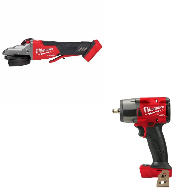 Milwaukee Grinder Kit W/ FREE 2960-20 Impact Wrench