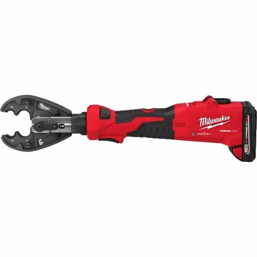 Milwaukee M18 FORCE LOGIC 6T Linear Utility Crimper Kit w/ BG-D3 Jaw