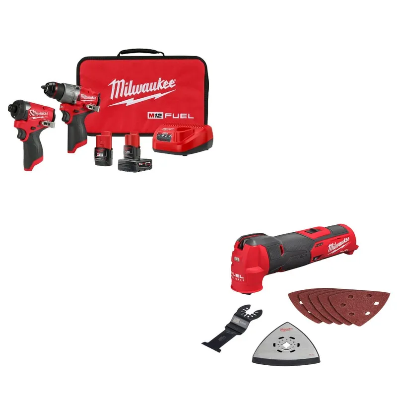 Milwaukee M12 FUEL 2-Tool Combo Kit W/ 2526-20 M12 FUEL Multi-Tool, Bare